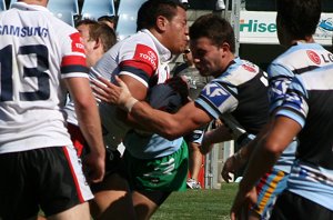 Cronulla Sharks v Sydney Roosters Under 17's Academy Match action (Photo's : ourfootymedia)