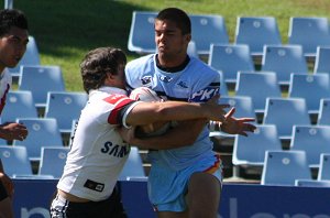 Cronulla Sharks v Sydney Roosters Under 17's Academy Match action (Photo's : ourfootymedia)