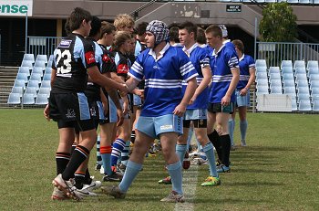 Cronulla Sharks Academy Under 15's v Group 10 JRL action (Photo : ourfootymedia) 