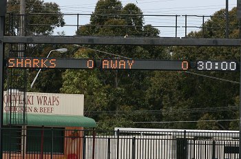 Cronulla Sharks Academy Under 15's v Group 10 JRL action (Photo : ourfootymedia) 