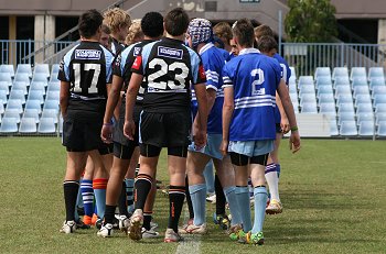 Cronulla Sharks Academy Under 15's v Group 10 JRL action (Photo : ourfootymedia) 