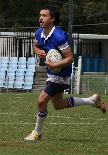 Cronulla Sharks Academy Under 15's v Group 10 JRL action (Photo : ourfootymedia) 