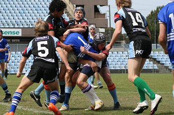 Cronulla Sharks Academy Under 15's v Group 10 JRL action (Photo : ourfootymedia) 