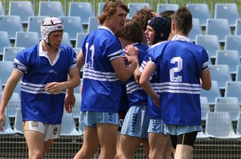 Cronulla Sharks Academy Under 15's v Group 10 JRL action (Photo : ourfootymedia) 