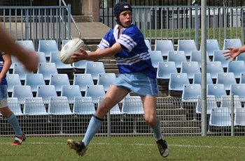 Cronulla Sharks Academy Under 15's v Group 10 JRL action (Photo : ourfootymedia) 