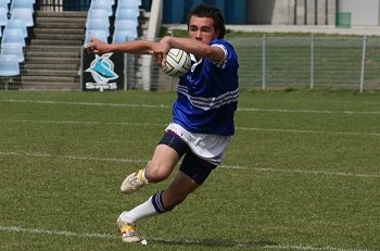 Cronulla Sharks Academy Under 15's v Group 10 JRL action (Photo : ourfootymedia) 