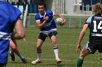 Cronulla Sharks Academy Under 15's v Group 10 JRL action (Photo : ourfootymedia) 