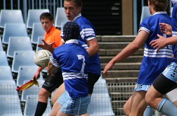 Cronulla Sharks Academy Under 15's v Group 10 JRL action (Photo : ourfootymedia) 