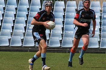 Cronulla Sharks Academy Under 15's v Group 10 JRL action (Photo : ourfootymedia) 