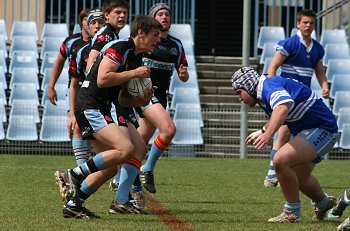 Cronulla Sharks Academy Under 15's v Group 10 JRL action (Photo : ourfootymedia) 
