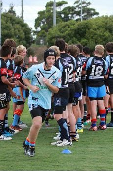 Sharks Academy v South West Sydney Academy of Sport u15s action (Photo : OurFootyMedia) 