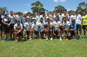 Cronulla Sharks Academy u17s v Somoa Academy U19s Team Photo (Photo : steve monty / OurFootyMedia) 