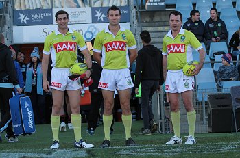 James Vella, Chris Treneman & Dave Ryan - Holden Cup Referee's Rnd 16 - Sharks v Warriors (Photo : steve montgomery / OurFootyTeam.com)