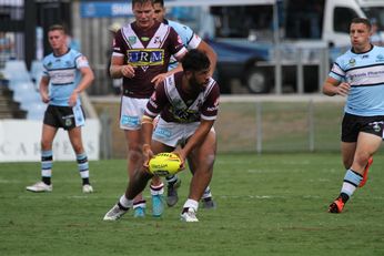 NRL TRIAL Cronulla - Sutherland Sharks v Manly Seaeagles 2nd Half Action (Photo : steve montgomery / OurFootyTeam.com)