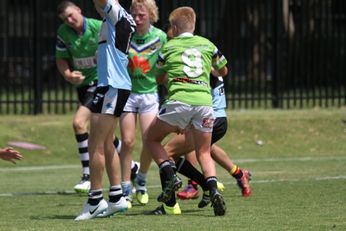 Cronulla Sharks Academy U15s v Canberra Raiders 1st Half Action (Photo : steve montgomery / OurFootyTeam.com)