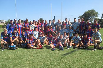 Cronulla - Sutherland Sharks SG Ball and Newcastle Knights TRIAL GroupPhoto (Photo : steve montgomery / OurFootyTeam.com)