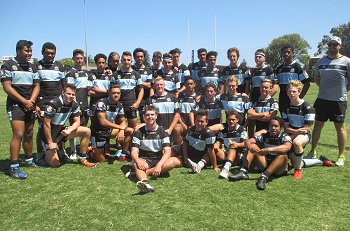Cronulla Sharks Harold Matthews Cup TRIAL v Newcastle Knights U16s TeamPhoto (Photo : steve montgomery / OurFootyTeam.com)