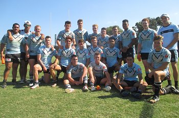 Cronulla Sharks SG Ball Cup TRIAL v Newcastle Knights U18s TeamPhoto (Photo : steve montgomery / OurFootyTeam.com)
