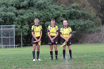 Referee's - NSWRL Cronulla Junior League 26th May games - u14 Bronze - De la Salle v Carlingford Cougars (Photo : Steve Montgomery / OurFootyTeam.com)