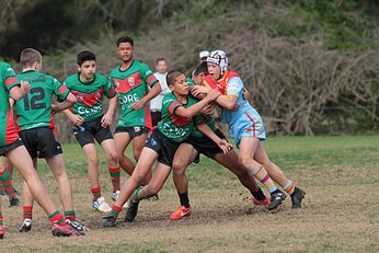 Cronulla Junior League 26th May games - u14 GOLD - De la Salle v Paddington Colts Action (Photo : Steve Montgomery / OurFootyTeam.com)