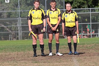 Referee's - NSWRL Cronulla Junior League 26th May games - u14 GOLD - De la Salle v Paddington Colts (Photo : Steve Montgomery / OurFootyTeam.com)