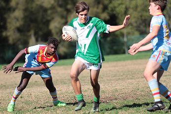 Cronulla Junior League 26th May games - 15s SILVER- De la Salle v Gymea Gorilla's Action (Photo : Steve Montgomery / OurFootyTeam.com)