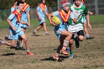 De la Salle Caringbah v Gymea Gorilla's u15s Action (Photo : Steve Montgomery / OurFootyTeam.com)