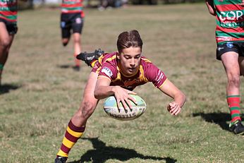 Chevy Stewart dives in for his 1st Grand Final TRY Under 14 Gold Grand Final - kurnell Stingrays v Paddington Colts Action (Photo : Steve Montgomery / OurFootyTeam.com)