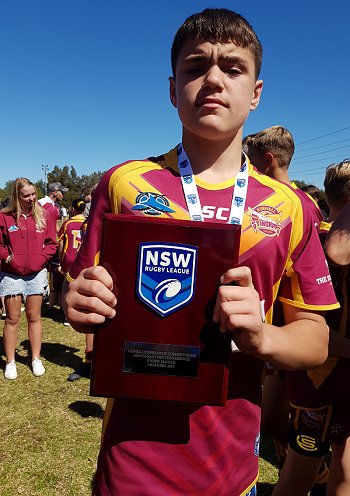 Kurnell Stingrays u14s celebrate winning the 2019 Grand Final (Photo : Steve Montgomery / OurFootyTeam.com)