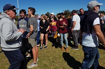 Kurnell Stingrays u14s celebrate winning the 2019 Grand Final (Photo : Steve Montgomery / OurFootyTeam.com)