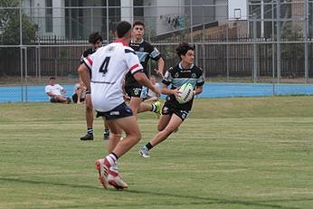 NSWRL Harold Matthews Cup TRIAL MATCH Cronulla - Sutherland Sharks V Central Coast ROOSTERS Action (Photo : steve montgomery / OurFootyTeam.com)