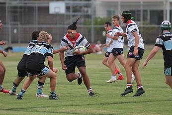 NSWRL Harold Matthews Cup TRIAL MATCH Cronulla - Sutherland Sharks V Central Coast ROOSTERS Action (Photo : steve montgomery / OurFootyTeam.com)