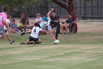 Sam Stonestreet dives in the corner for a spectular try - SG Ball Cup TRIAL MATCH Cronulla - Sutherland Sharks V Central Coast ROOSTERS Action (Photo : steve montgomery / OurFootyTeam.com)