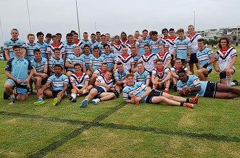 Cronulla Sharks and Central Coast ROOSTERS SG Ball Cup TRIAL MATCH TeamPhoto (Photo : steve montgomery / OurFootyTeam.com)