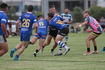 Cronulla - Sutherland Sharks u20s v Sydney UNI RLFC Trial Match Sat 19 th Jan Action (Photo : steve montgomery / OurFootyTeam.com)