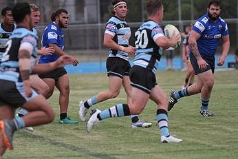 Cronulla - Sutherland Sharks u20s v Sydney UNIVERSITY RLFC Trial Match Sat 19 th Jan Action (Photo : steve montgomery / OurFootyTeam.com)