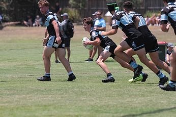 Cronulla Sharks v Newcastle Knights Harold Matthews Trial Match Action (Photo : steve montgomery / OurFootyTeam.com) 