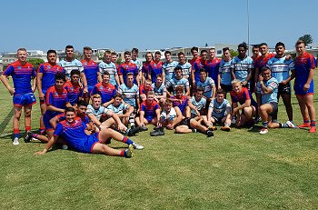 Cronulla Sharks and Newcastle Knights U18 SG Ball Cup TRIAL MATCH TeamPhoto (Photo : steve montgomery / OurFootyTeam.com)