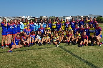 Newcastle Knights & Cronulla Sharks U18 Tarsha Gale Cup Trial Match GroupPhoto (Photo : steve montgomery / OurFootyTeam.com)