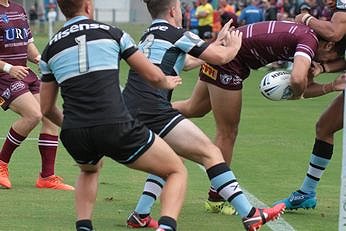 Cronulla - Sutherland Sharks u20s v Manly SeaEagles Trial Match Sat 23 rd February Action (Photo : steve montgomery / OurFootyTeam.com)