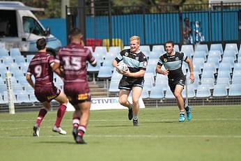 Cronulla - Sutherland Sharks u20s v Manly SeaEagles Trial Match Sat 23 Feb Action (Photo : steve montgomery / OurFootyTeam.com)