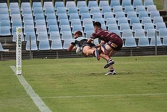 NSWRL Jersey Flegg Cup Trial Cronulla - Sutherland Sharks u20s v Manly SeaEagles Action (Photo : steve montgomery / OurFootyTeam.com)