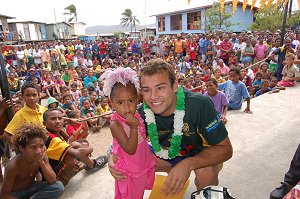 Brett Stewart and his newset fan