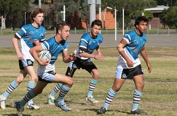 Cronulla Caringbahs' speedster stacey Morell runs the footy ( Photo : ourfooty media)