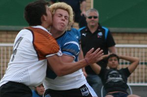 Tom Fry's head clashes with the Academy center 