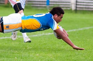 Gold Coast Titans Vs St. George Dragons SG Ball rnd 2 action