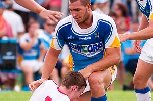 Gold Coast Titans Vs St. George Dragons SG Ball rnd 2 action