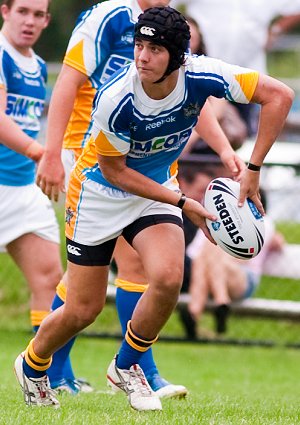 Gold Coast Titans Vs St. George Dragons SG Ball rnd 2 action