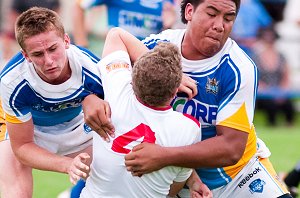 Gold Coast Titans Vs St. George Dragons SG Ball rnd 2 action