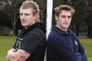 Cowra’s Luke Burns (left) and Lee McClintock are expecting a physical challenge from two Tongan representative sides they will play on the NSW Country under 18s tour this week.